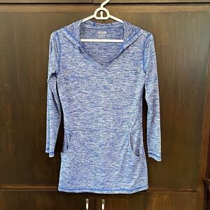 Baw Blue Hooded Top Size Small